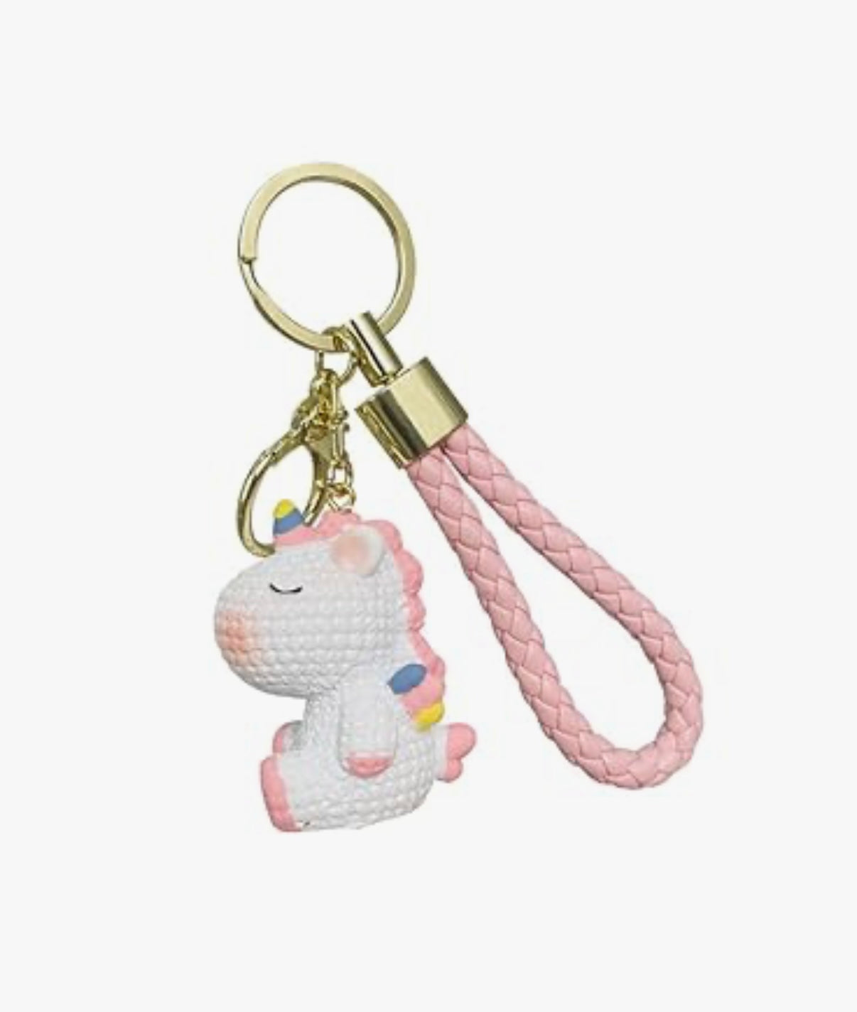 Pink Unicorn Keychain